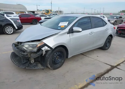 2016 Toyota Corolla Le z USA, uszkodzony, nr VIN 5YFBURHE4GP389047